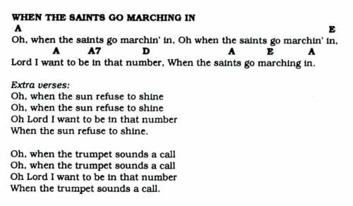 When the Saints Go Marching In