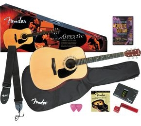 Click to buy Fender Acoustic Guitars: DG-8S Value Pack from Musician's Friends!